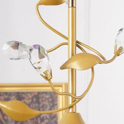 Glass LED chandelier for modern indoor lighting - vue 6 sur 7