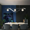 Sandyha LED stars clear glass ball chandelier