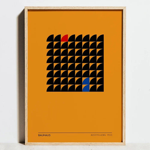 Geometric Bauhaus posters minimalist abstract wall art modern decor