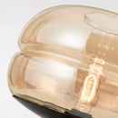 Modern nordic glass LED table lamp for night-time decoration