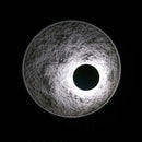 Modern decorative resin moon LED wall light