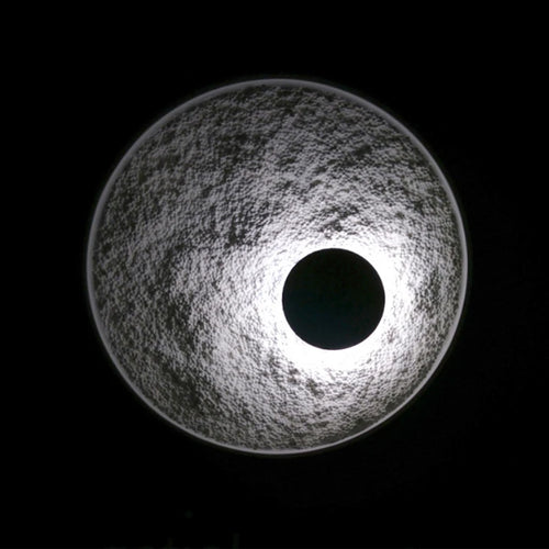 Modern decorative resin moon LED wall light - vue 6 sur 8