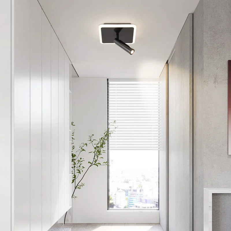 Rotating LED spotlight for living room, restaurant and shop