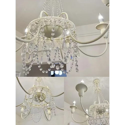 French style crystal chandelier for princess bedroom - vue 5 sur 11