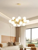Modern iron LED chandelier for interior decoration