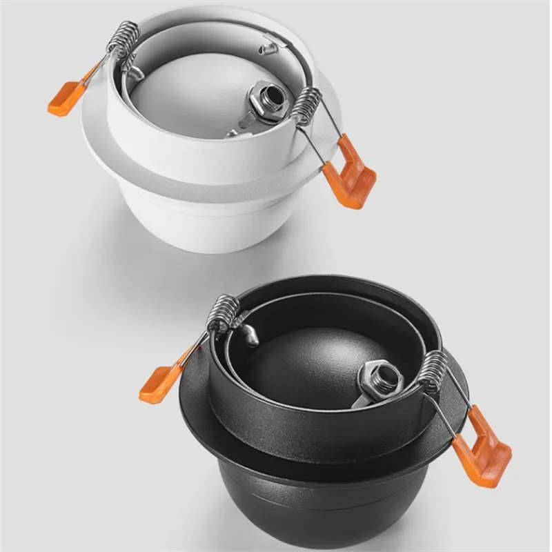 Integrated anti-glare rotating LED downlights for home lighting