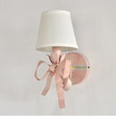 Pink ribbon chandelier for elegant children's bedroom