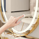 modern creative egg-shaped light mirror