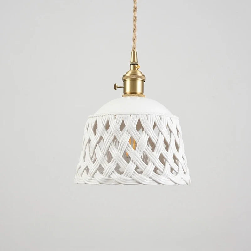 Nordic ceramic pendant light with LED lighting