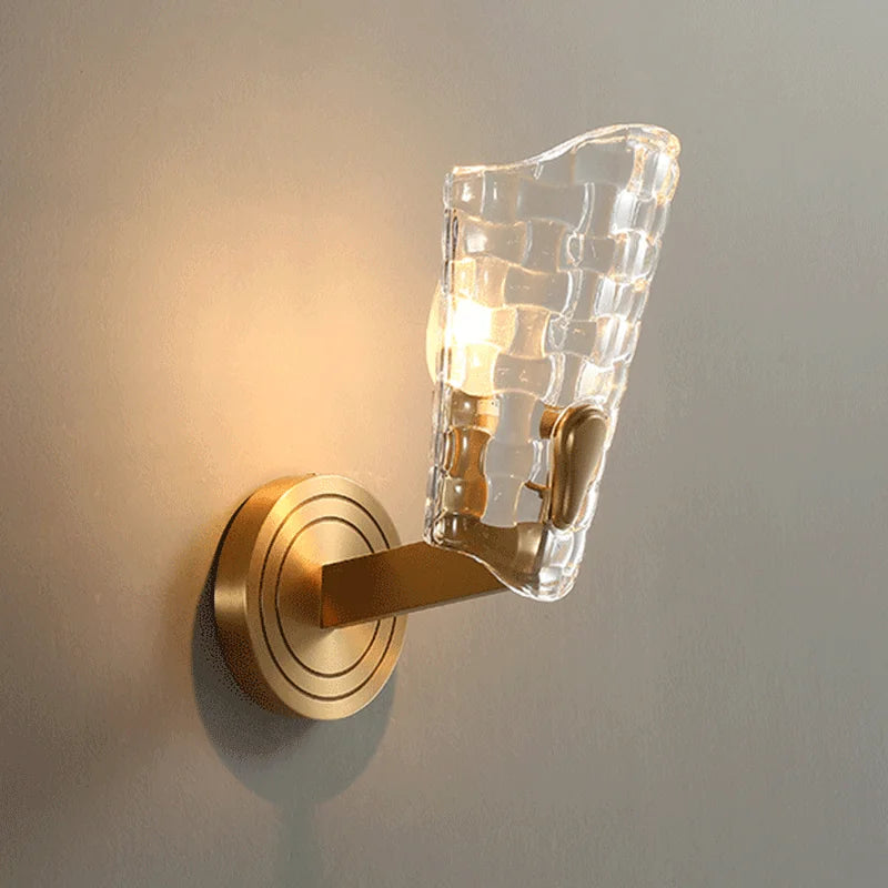 Vintage copper wall light for modern interior décor