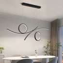 Modern LED ceiling light with wave design for stylish interiors 2024