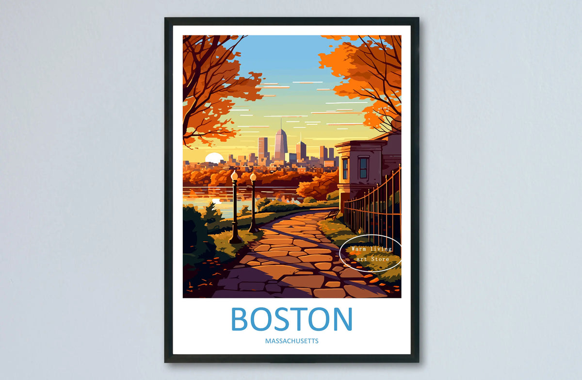 Famous cityscape travel canvas poster