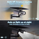 Outdoor solar lights with motion sensor and dummy camera