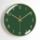 modern metal wall clock, aesthetic and silent