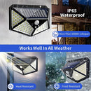 Waterproof outdoor LED solar light with motion sensor 3 modes