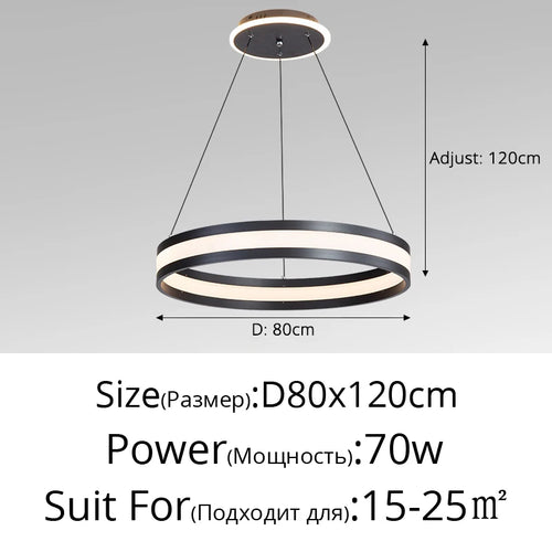 Modern Italian minimalist chandelier for a luxurious atmosphere - vue 11 sur 15