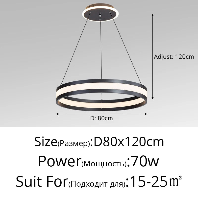 Modern Italian minimalist chandelier for a luxurious atmosphere - vue 11 sur 15