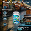 Mosaic solar lanterns for garden and terrace
