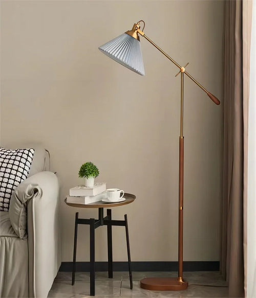 Nordic solid wood floor lamp - vue 4 sur 8