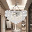 Modern glass bubble pendant chandelier for elegant interiors