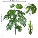 Artificial monstera plant with realistic leaves for indoor decoration
