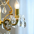 Elegant retro chandelier with crystal beads loft decor