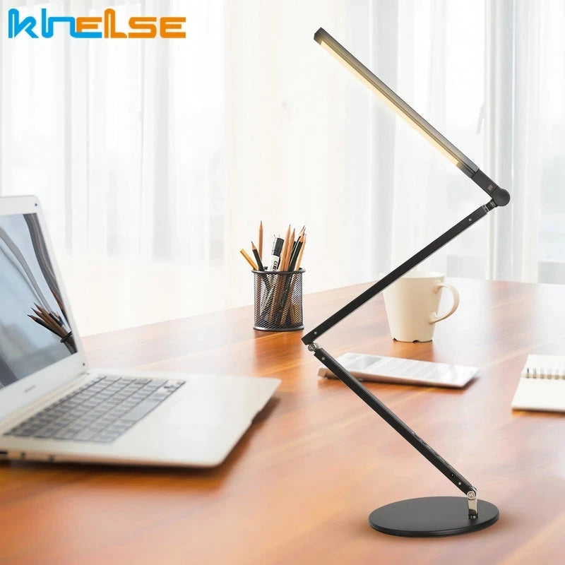 Modern long arm desk lamp with dimmer and energy saving - vue 3 sur 15