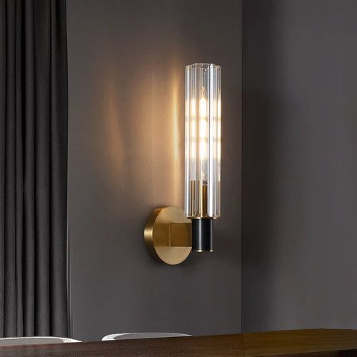 Retro brass LED wall light for modern lighting - vue 3 sur 8