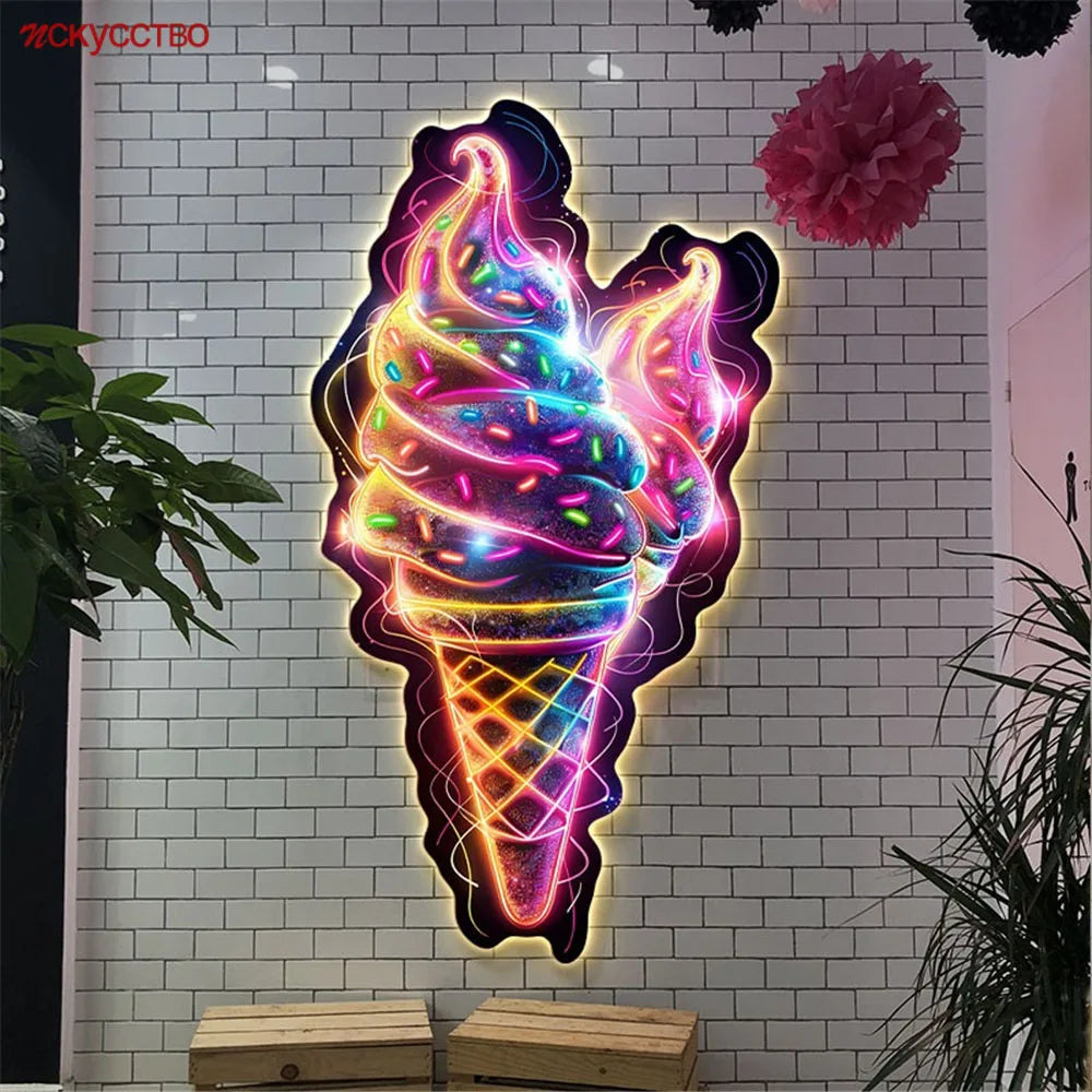 LED wall light for children's rooms and café decor