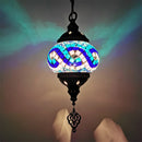 Mediterranean style stained glass pendant light romantic bohemian lighting