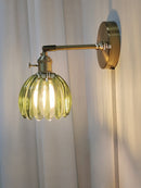 Retro Japanese floral glass wall light modern and chic design