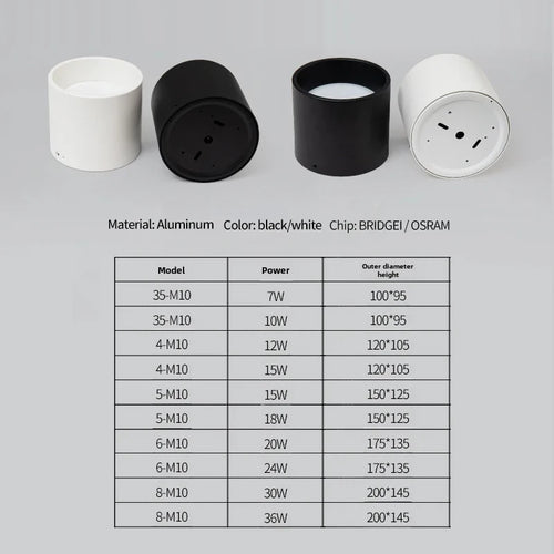 Open mounted ceiling spotlight for modern indoor lighting - vue 3 sur 4