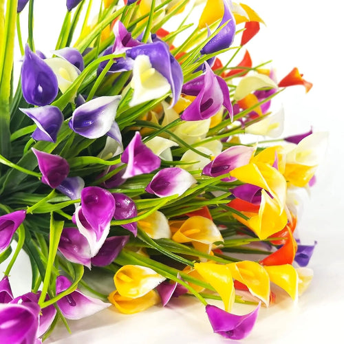 Artificial calla lily bouquet for indoor and outdoor decor - vue 3 sur 12
