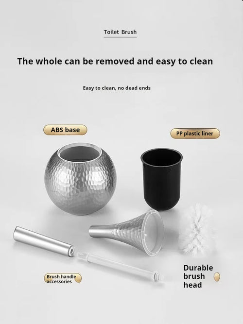luxury bathroom brush set with cleaning accessories - vue 7 sur 8