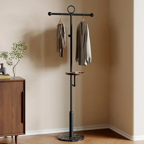 lightweight luxury hangers with marble base and hanging rack