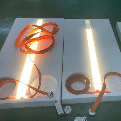 Creative minimalist postmodern glass tube LED pendant light - vue 6 sur 14