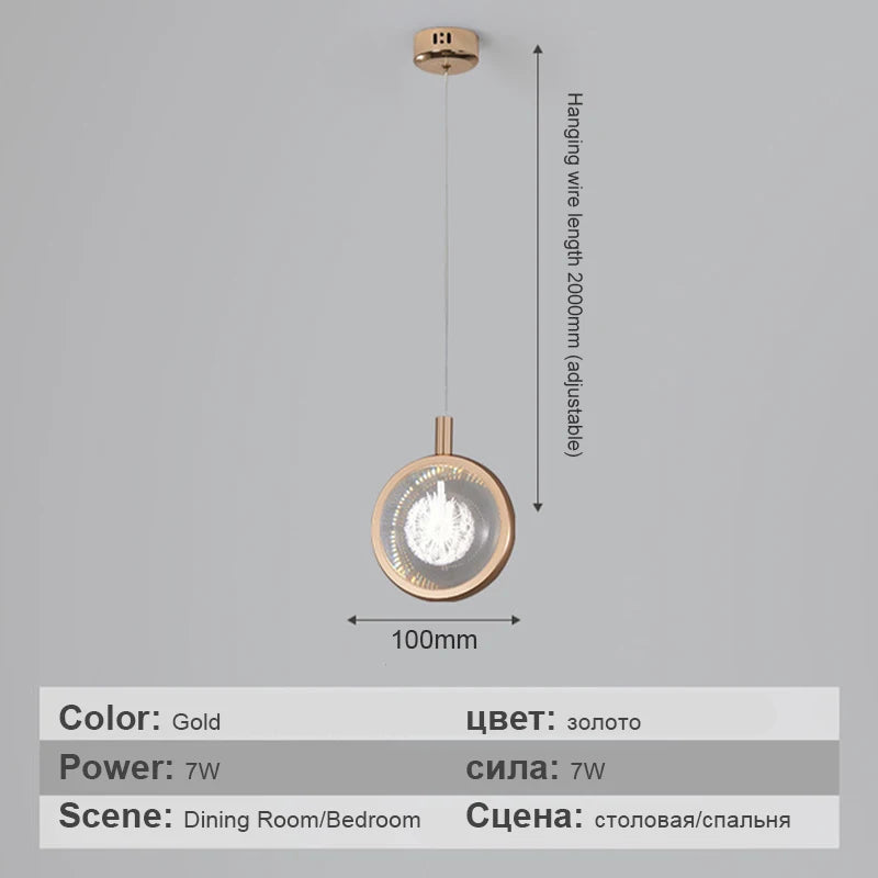 Luxury crystal pendant light for modern interior decor - vue 10 sur 10