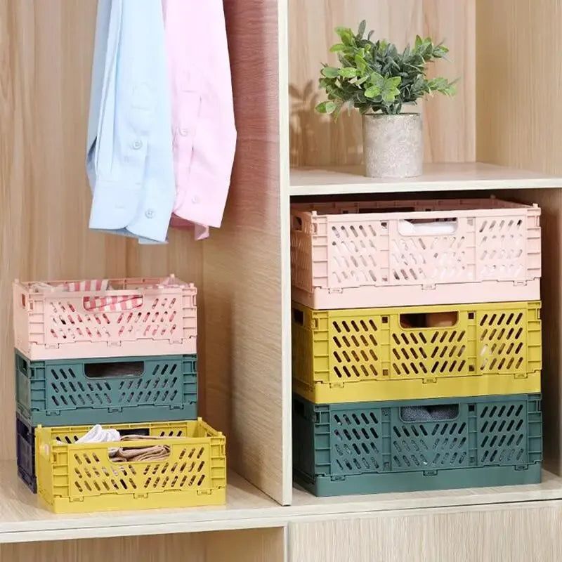 foldable storage basket for various accessories and gadgets