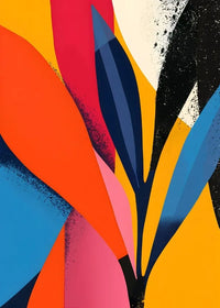 Decorative abstract wall painting for aesthetic art