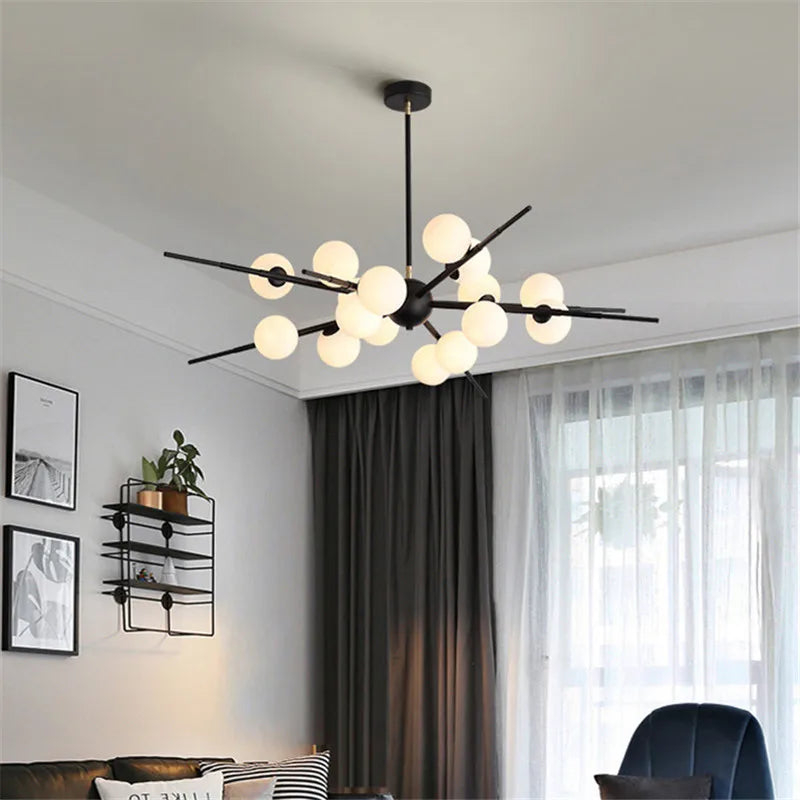 Bauhaus sputnik glass chandelier for modern lighting