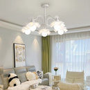 lustre nordique à fleurs style crémeux pour diverses pièces