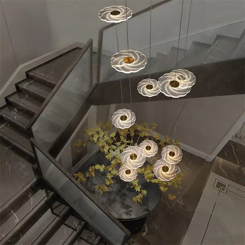 Modern LED chandelier for elegant indoor lighting