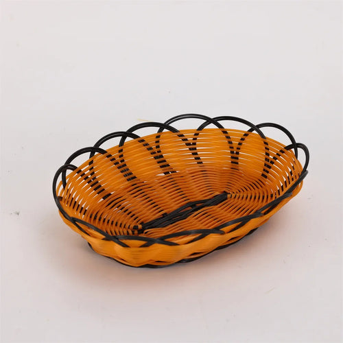 Woven rattan basket for fruits and food at home - vue 11 sur 10