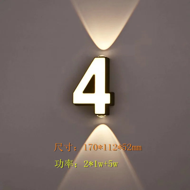 Waterproof outdoor digital LED projection landscape signature lamp - vue 5 sur 15