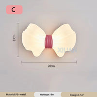 Nordic bow wall light for children's room