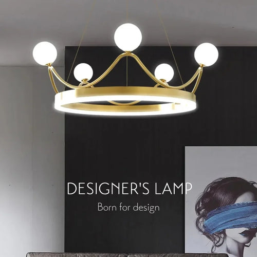 Modern LED designer chandelier for an elegant interior - vue 3 sur 8