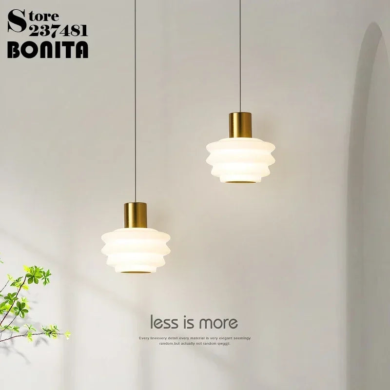 Danish cord pendant light with dimmable LED