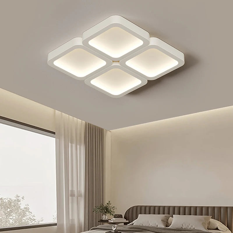 Modern creative geometric ceiling light with smart eye protection