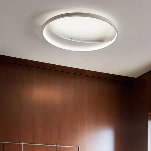 Modern LED ceiling light with remote control for stylish indoor lighting - vue 3 sur 12