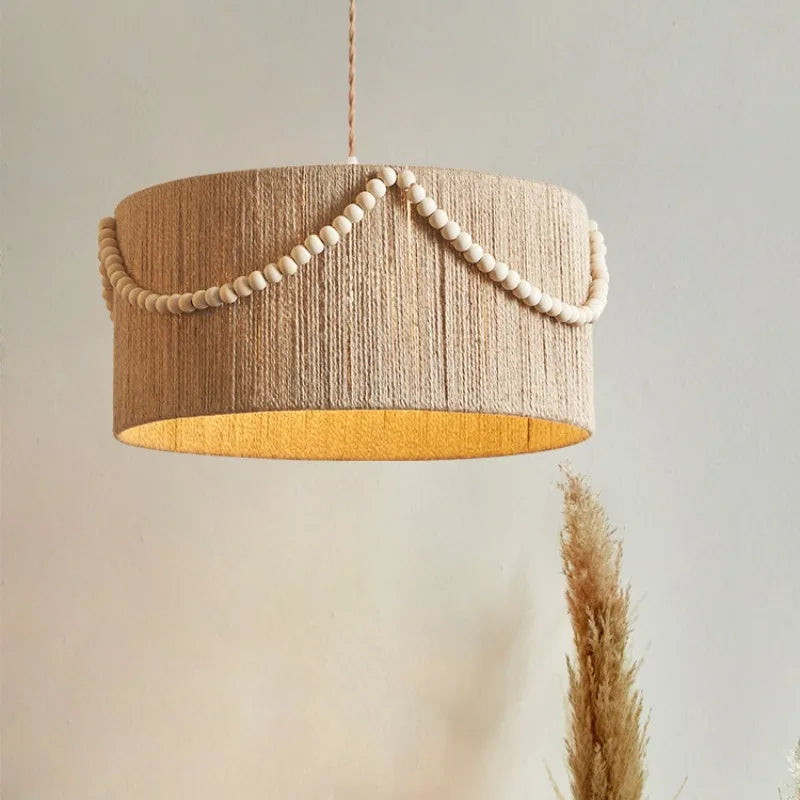 Bohemian retro bead pendant light for creative interior lighting